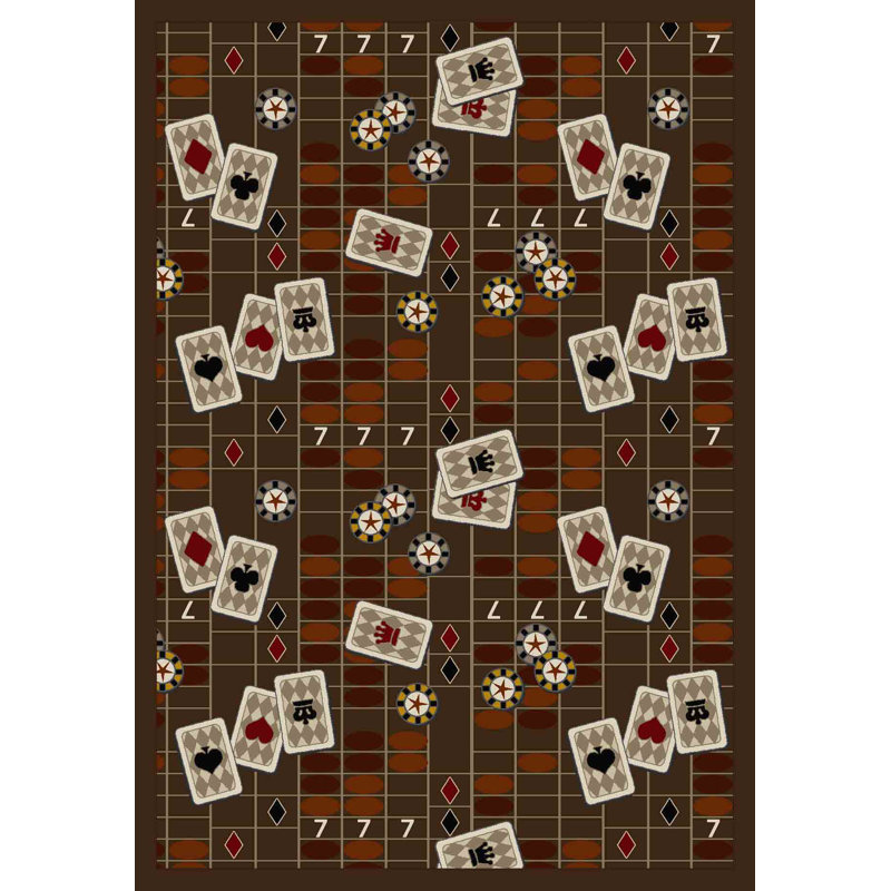 Tapis Gaming and Entertainment Feeling Lucky, Rectangle 3 pi 10 po x 5 pi 4 po