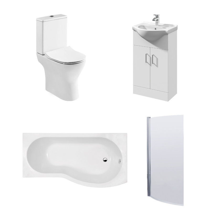 Bathroom Suite, Right-Handed