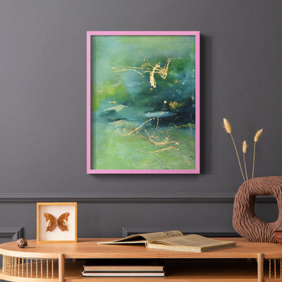 «Peaceful Diptych II», reproduction encadrée - bois massif
