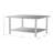 Toro 48" x 24" Stainless Steel Work Table with Under Shelf (Wheels Not Included)