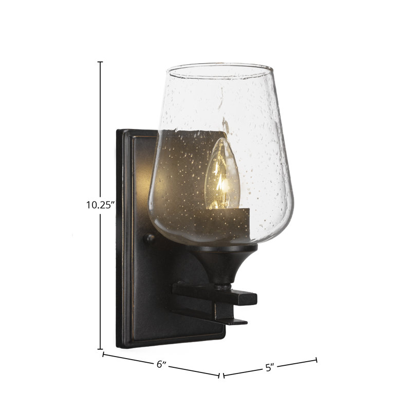 Applique murale 2 lumières Cadina présentée en noir mat et finition nickel brossé, Granit foncé