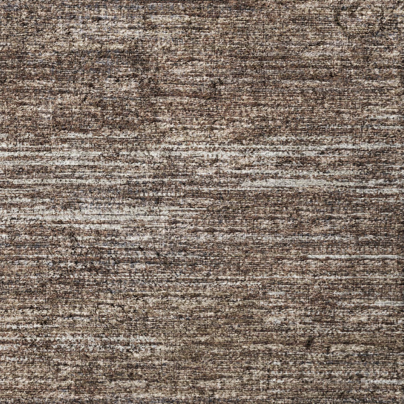 Premium Machine Washable Dream Shag Horizontal Bars Rug, 1'8" x 2'6", Brown