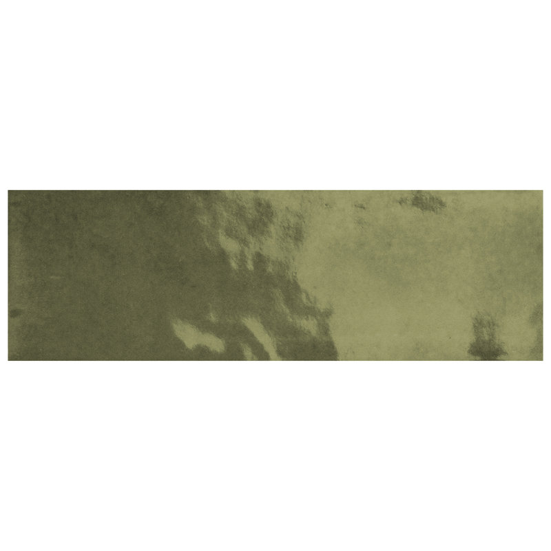 Coco 2" x 6" Porcelain Subway Wall Tile, Moss Verde