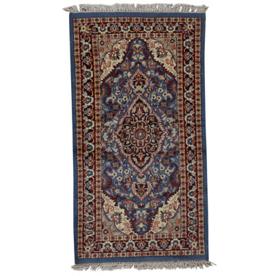 High-Quality Hand-Knotted Blue And Red Area Rug