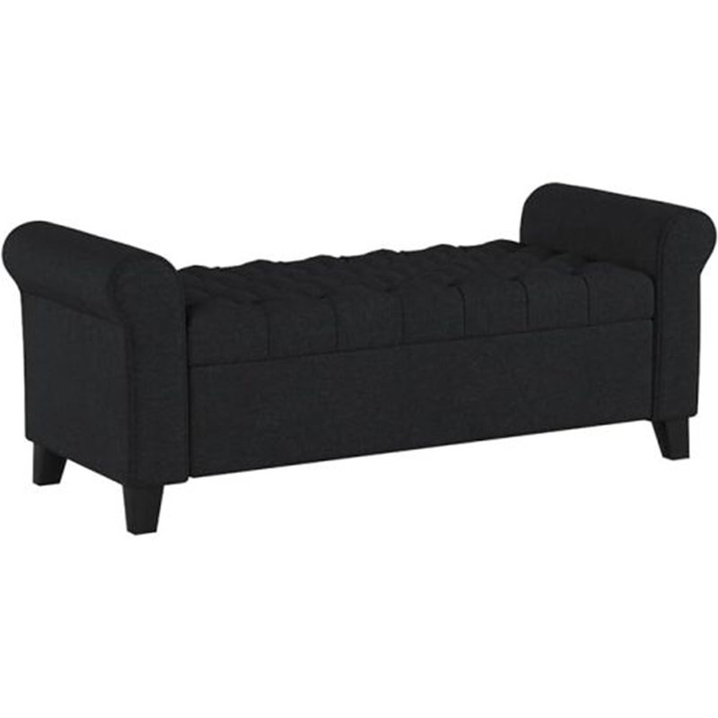HAYES ARMED STORAGE BENCH