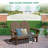 Creaghan 49" W Folding HDPE Double Adirondack Chair-1800254082