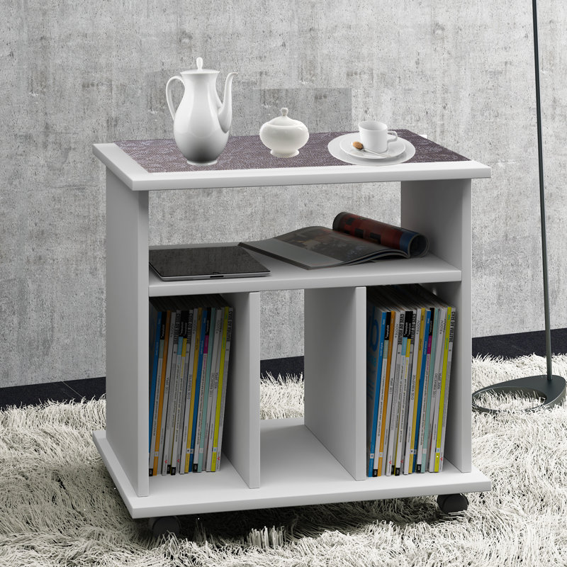 Deveraux End Table, White