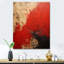 Red Ruby Rays - Formes abstraites, reproduction sur toile-599381413-599381414