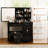 Glass Vanity with Mirror and Seat-1227275170