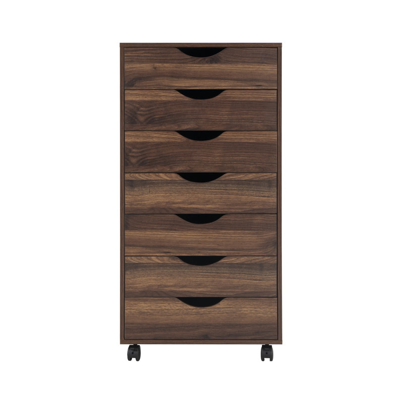 Latitude Run® Garysburg 7-Drawer Office Storage File Cabinet on Wheels ...