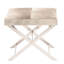Tabouret de salon en acier inoxydable