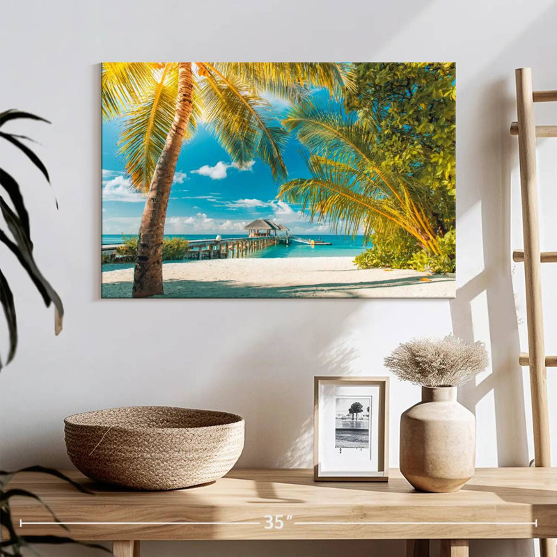 Plage d'été Gillard Maldives, H 16 po x l 24 po