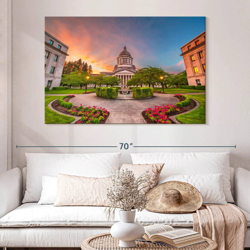 Washington State Capitol, 34" H x 51" W