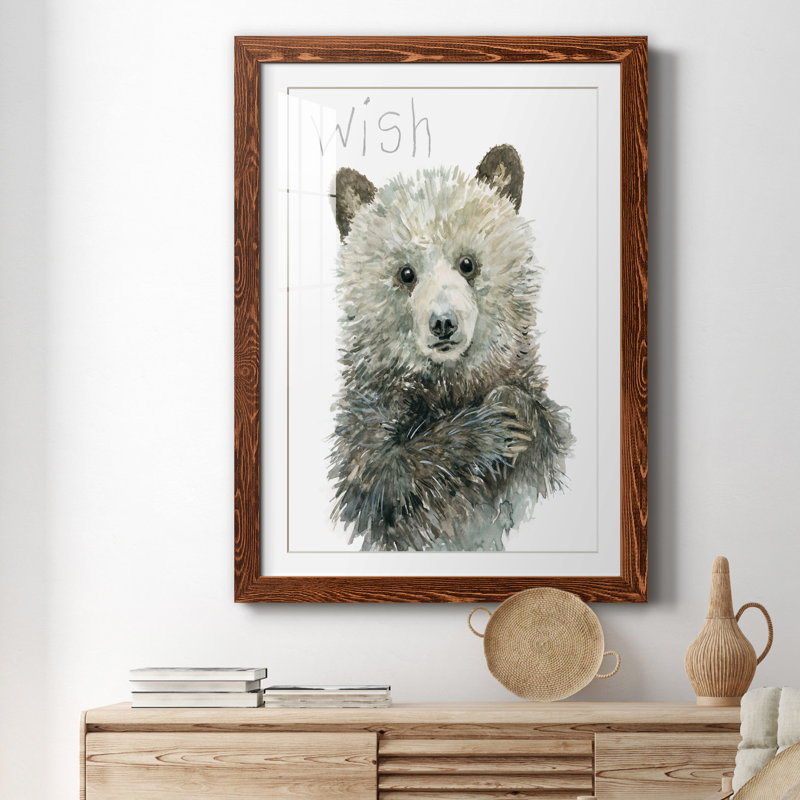 «Forest Fur Baby Bear», cadre photo, Cadre en érable, H 37,5 po x l 27,5 po x P 1,5 po