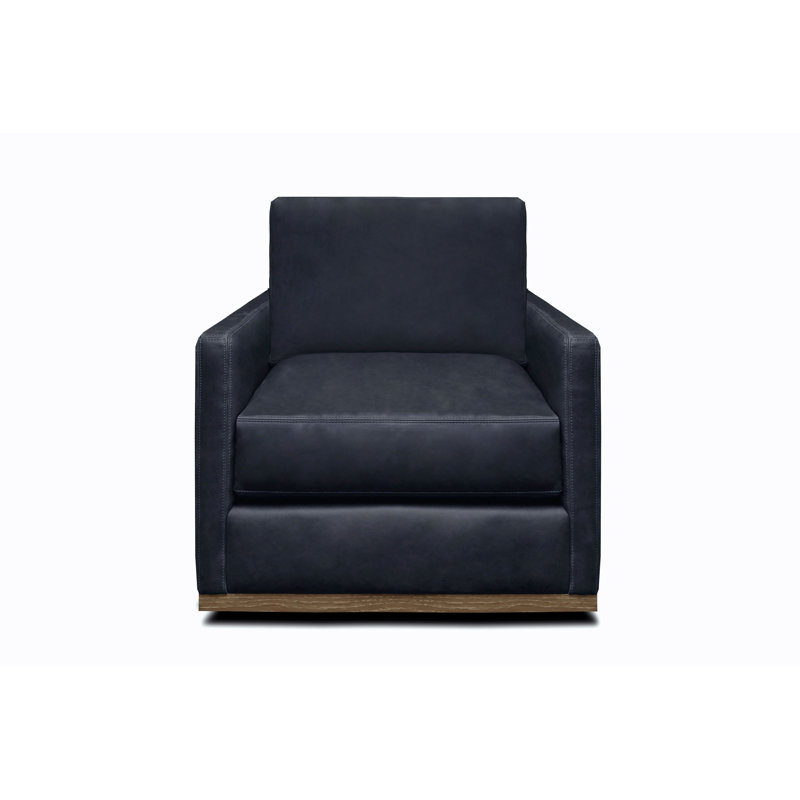 Kukkapalli Leather Swivel Armchair