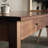 Simple and modern solid old elm wood desk