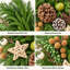 Couronne de Noël 24 po avec pommes de pin et baies dorées Norfolk