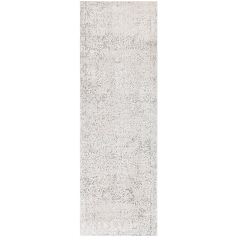 Schreffler Viscose Abstract Indoor Rug, Runner 2'7" x 7'7"