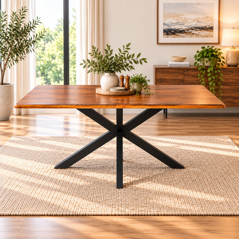 Dining Table with Iron Base