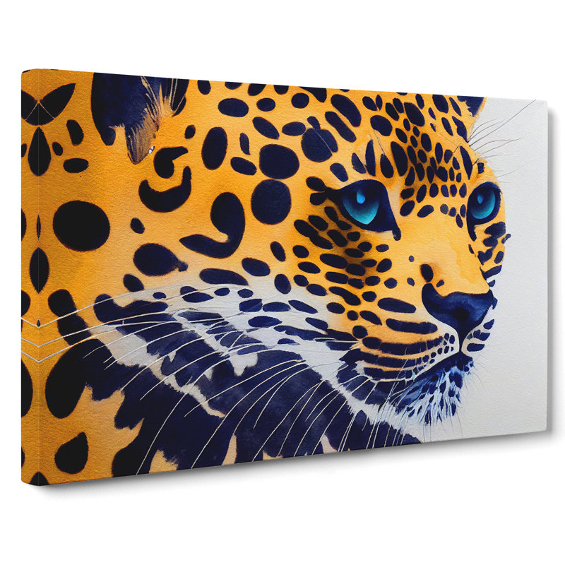 Watercolour Leopard Vol.3 - Wrapped Canvas, 35cm H x 50cm W x 3cm D