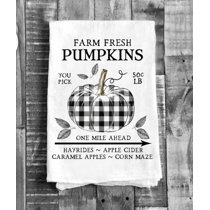  DII Fall Kitchen Towels for Kitchen Decorative Cotton Dish Towel  Set, 18x28, Pumpkin Farm, 2 Count : Everything Else