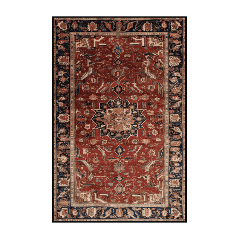 Tapis brun lavable à la machine, Rectangle 8 pi x 12 pi