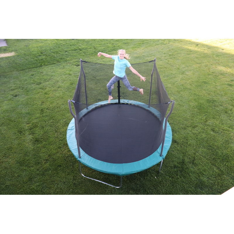 Propel 10ft Green Round Trampoline with Safety Enclosure
