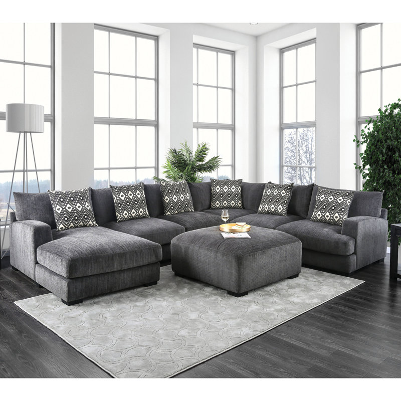 Ruthanne Upholstered U-Shaped Sectional Reversible