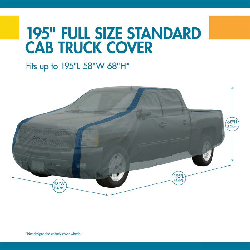 Mildew Resistant Automobile Cover By Duck Covers, 68" H x 58"W x 195" D