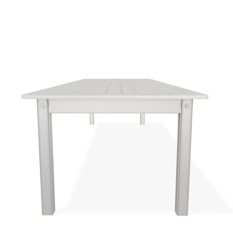 Outdoor Rectangular Dining Table, Brown/Snow