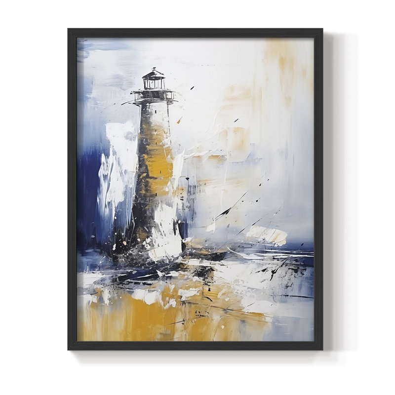 NAUTICAL Series, impression encadrée - bois massif, Noir, noir, noir, noir, H 11 po x l 9 po
