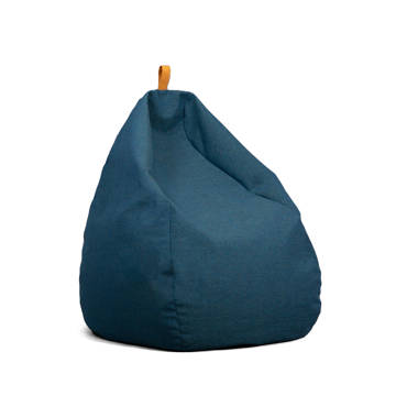 Big Joe Roma Bean Bag Chair - Roma Kids - Graphite Sherpa