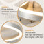 2-Light Dimmable LED Flush Mount