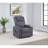 Grey Upholstered Power Lift Massage Chair