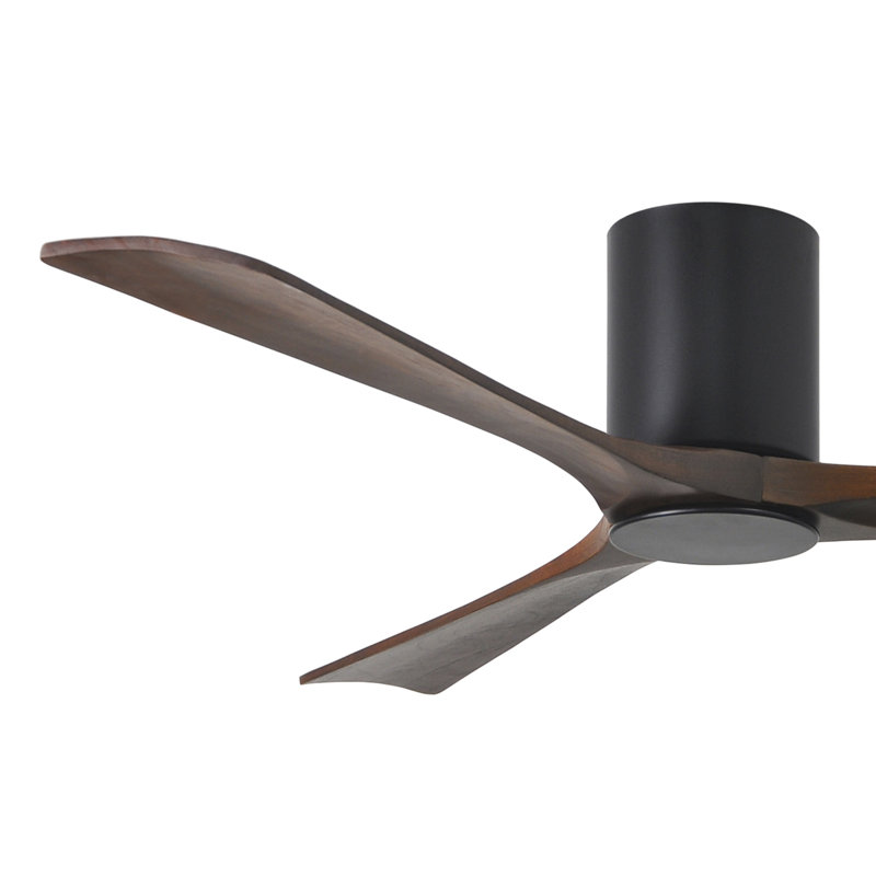 Irene LED Ceiling Fan, 60", Walnut, Matte Black