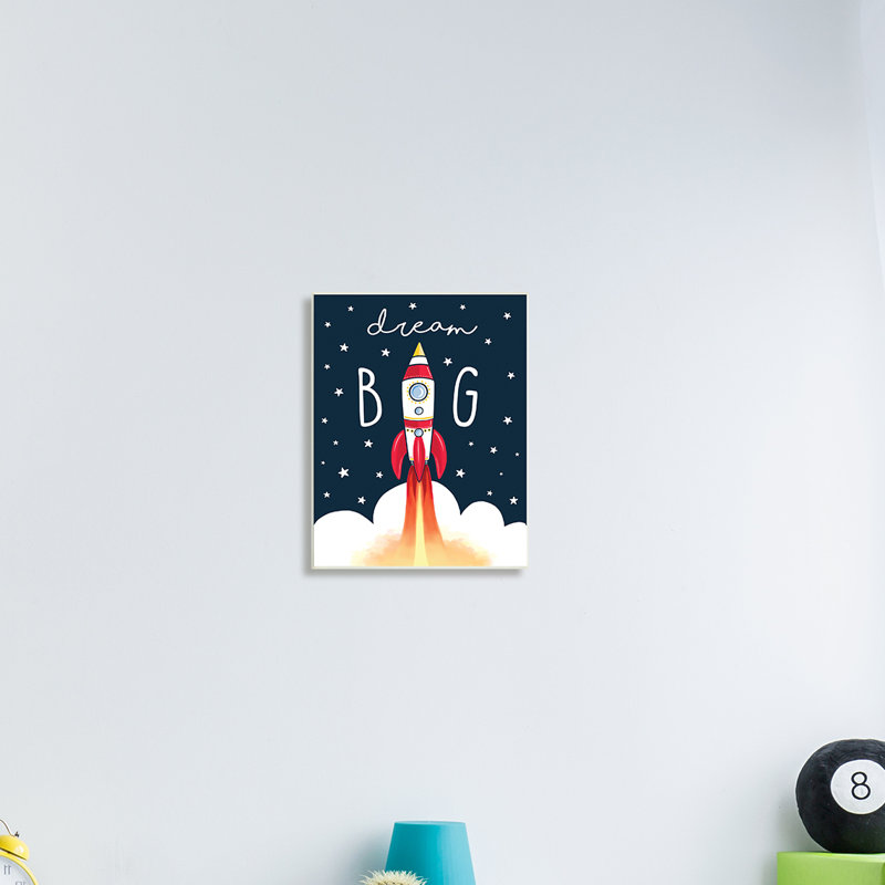 «Dream Big» - impression, H 30 po x l 24 po x 1,5 po, Toile tendue