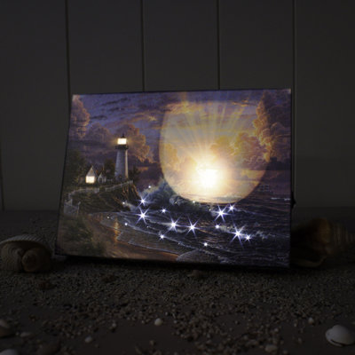 Lumière de l'espoir, toile lumineuse 8 x 6