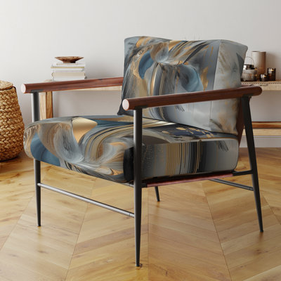 Fauteuil d'appoint rembourré doré Soft Soft Marble Abstract II