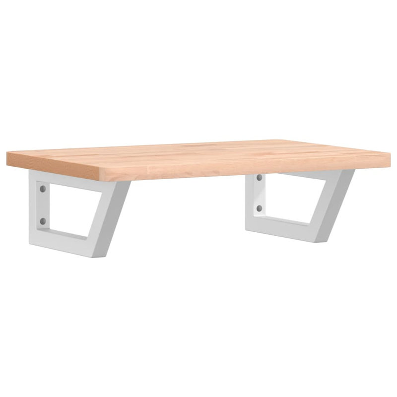 Bracket Shelf, Brown/White, 2.5cm H x 60cm W x 40cm D