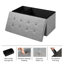 Rangement pliable en tissu 31,5 po avec bac de rangement amovible Lowellville