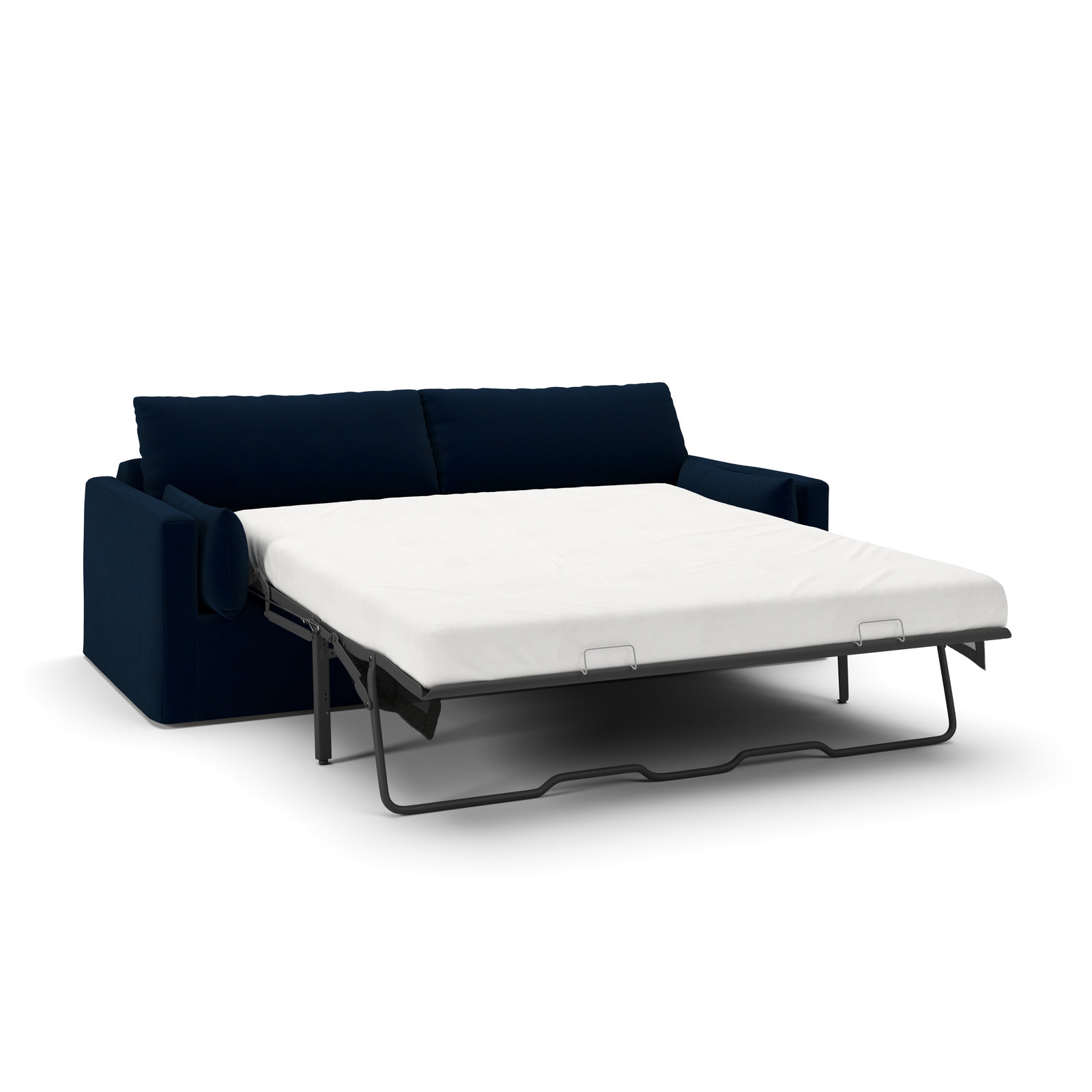 Luna 96'' Sofa, Bella Ink Blue Performance Velvet