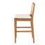 Tabouret de bar d'extérieur en bois d'acacia à hauteur de siège 29,5 po Branson-129952475