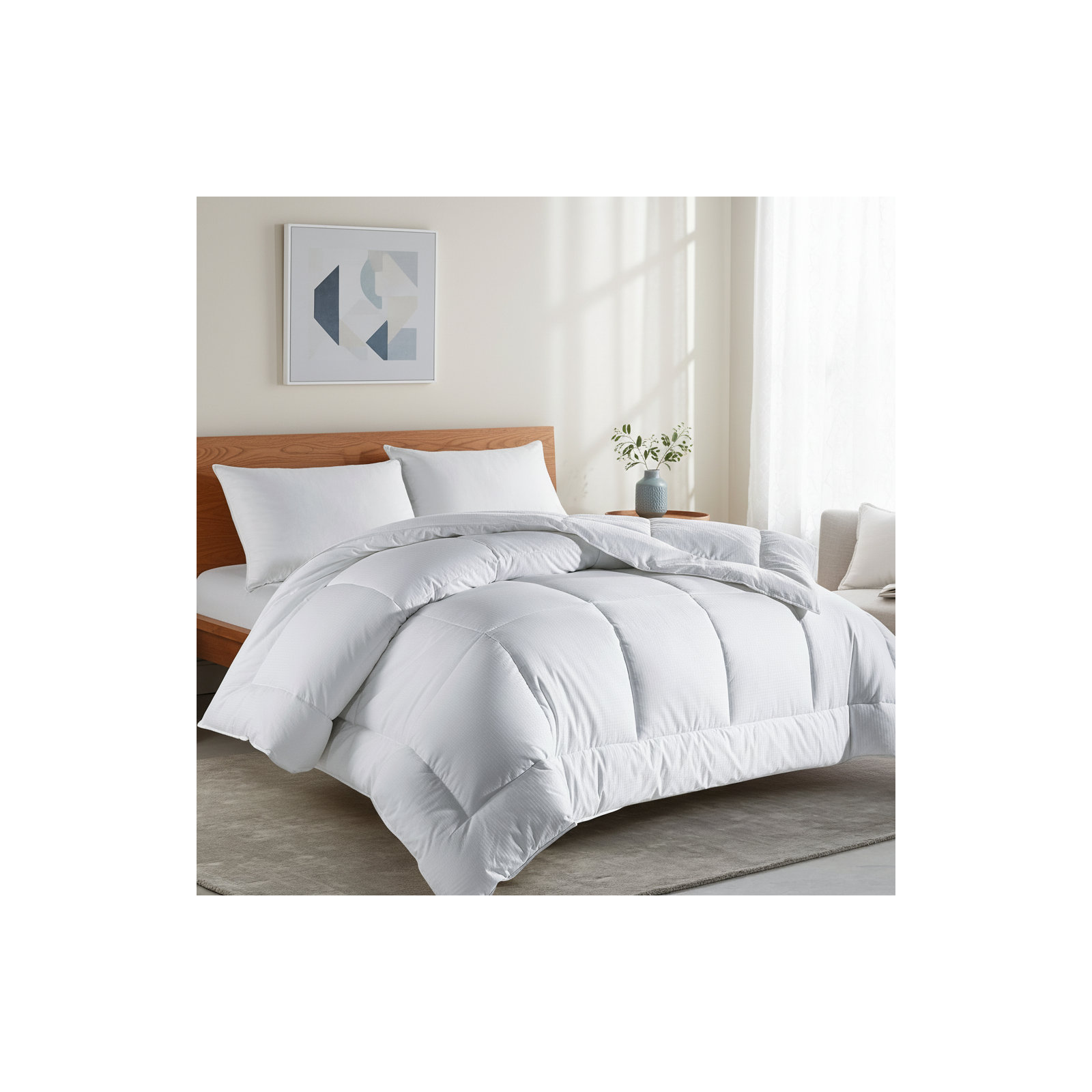  All Season Polyester Down Alternative Comforter/Duvet Insert, Queen