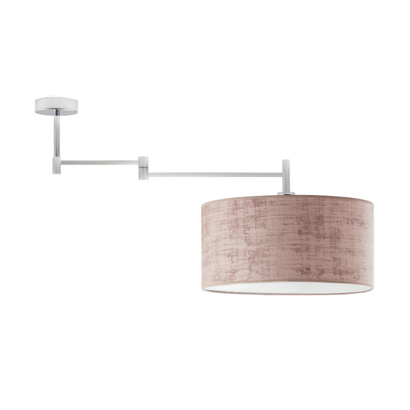 Iver Swing Arm Sconce, White, Beige