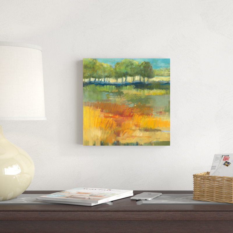 Paysage de fin d'été I, H 12 po x l 12 po x P 1,25 po