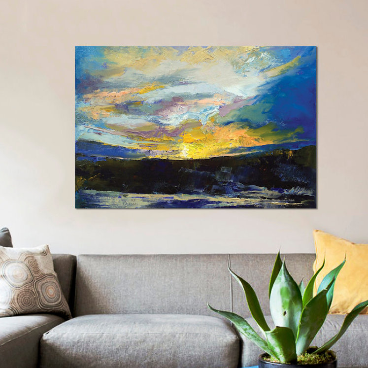« winter coucher », reproduction d’art sur toile, H 8 po x l 12 po x P 0,75 po, Toile tendue, Pas de tapis