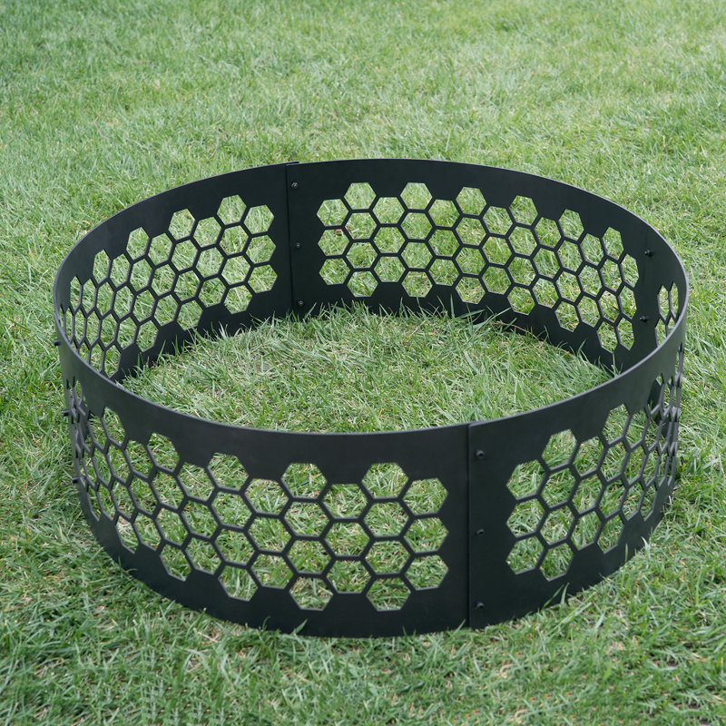 Jenal Round Steel Wood Burning Fire Pit