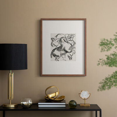 Vintage Sketch XXI Framed Print - Solid Wood