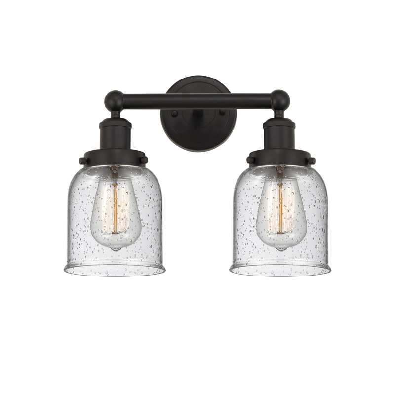 Éclairage pour meuble-lavabo à 2 lumières à intensité variable Corralitos, Mercurisé, Bronze huilé