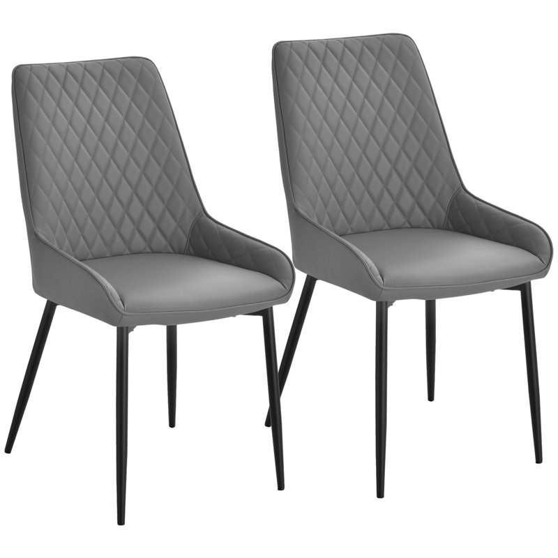 Pattaya 48.5cm H Tufted Upholstered Metal Armchair in Grey